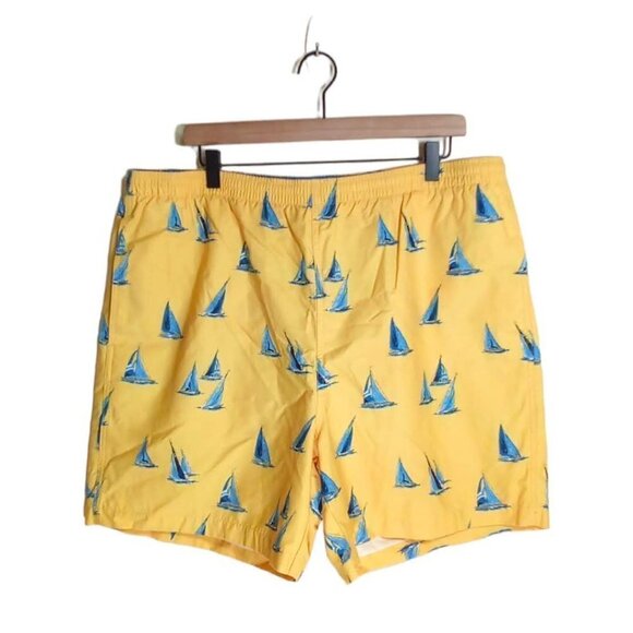 Nautica Men's Nautical Boat Themed Swim Trunks Size L - Picture 1 of 4